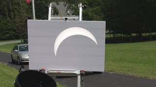 2017 Eclipse Viewing Using Telescope Projection Method and howto  Sun Spots too [upl. by Nenney344]