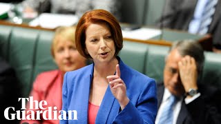 Julia Gillard misogyny speech voted most unforgettable Australian TV moment watch in full [upl. by Arret105]