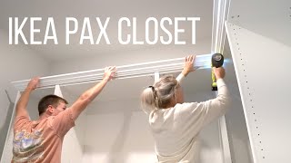 IKEA PAX Closet  Home With Stefani [upl. by Ssidnac]