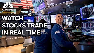 Watch stocks trade in real time after Dows third worstday ever– 3172020 [upl. by Ainnek]