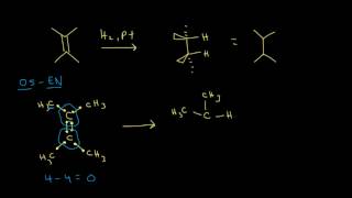 Hydrogenation  Alkenes and Alkynes  Organic chemistry  Khan Academy [upl. by Yaluz573]