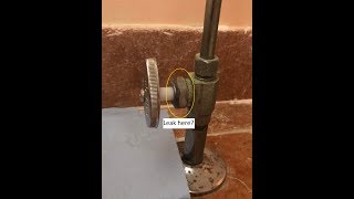 DIY  Replace water shut off valve stem [upl. by Sivie]