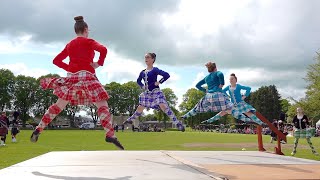 Highland Reel Scottish Dance competition during ther 2019 Oldmeldrum Sports amp Highland Games [upl. by Bryanty535]