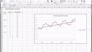 Excel  Time Series Forecasting  Part 1 of 3 [upl. by Emelen]