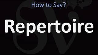 How to Pronounce Repertoire CORRECTLY [upl. by Droflim]