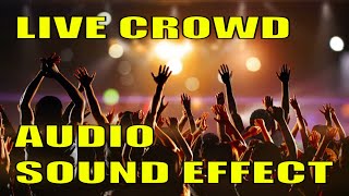 LIVE AUDIENCE CROWD SOUND EFFECT  PERFECT FOR MUSICIANS [upl. by Larrej]