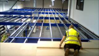 Mezzanine construction Time Lapse [upl. by Robaina]