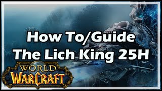 World of Warcraft How To  Guide  The Lich King Heroic 25 [upl. by Kilah]