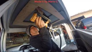 How to Make a ford f100 custom headliner By Meca [upl. by Berty]