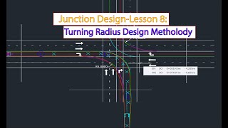 Junction Design in Civil 3DTurning Radius Design Vehicle and Swept Path [upl. by Gnoy]