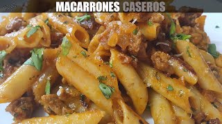 Como hacer Macarrones Caseros Receta facil y rapida PASO A PASO [upl. by Ameehsat]