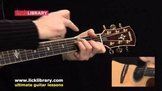 Oasis  Half The World Away  Acoustic Guitar Lesson With Michael Casswell Lick Library [upl. by Ellenehc]