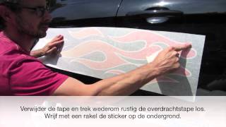 Plakinstructie Autostickers Stickythings [upl. by Assyn]