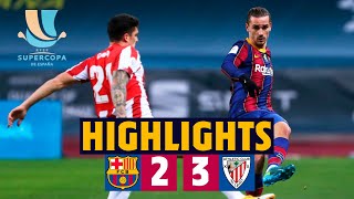 HIGHLIGHTS  Barça 23 Athletic Club  Spanish Super Cup Final [upl. by Mulford]