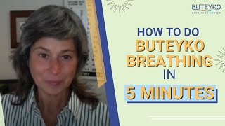 How to do Buteyko Breathing in 5 minutes [upl. by Nork]