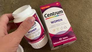 Honest Review Centrum Womens Vitamin [upl. by Gradey]