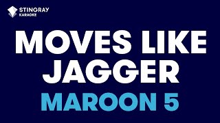 Maroon 5  Moves Like Jagger Karaoke with Lyrics [upl. by Hpesoj484]