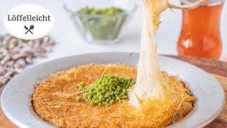 Künefe  Knafeh  Türkische Süßspeise mit Engelshaar und Mozzarella [upl. by Antonino]