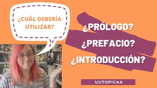 ¿Prólogo Prefacio ¿Introducción [upl. by Enyaht]