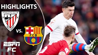 Athletic Club vs Barcelona  LALIGA Highlights  ESPN FC [upl. by Annaierb61]