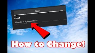 How to Edit Your About Description On Your profile ROBLOX CHANGED READ COMMENTS [upl. by Beitch]