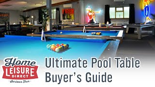 The Ultimate Pool Table Buyers Guide [upl. by Whitnell]