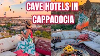 Cave Hotels in Cappadocia  Cappadocia Cave Suites and Kayatas Hotel  Travel Vlog [upl. by Adnilem]