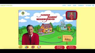 Updated Mister Rogers pbs kids website part 1 [upl. by Ihcas732]