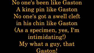 Gaston lyrics [upl. by Anelrats]