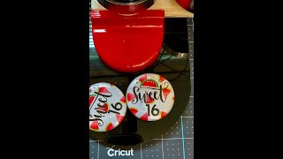 Print then Cut  Making Buttons [upl. by Enelkcaj]