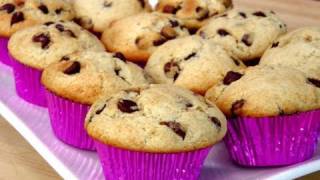 How to Make Homemade Chocolate Chip Muffins recipe  Laura Vitale  Laura in the Kitchen Ep 90 [upl. by Selwyn149]