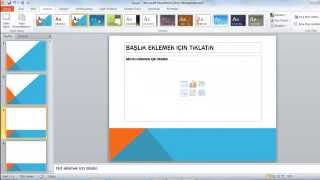 Microsoft Office  PowerPoint Kullanımı Slayt nasıl yapılır Basit Sunum Hazırlama [upl. by Harad]