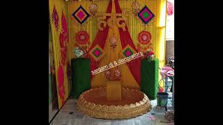 haldi ceremony decoration ideas [upl. by Nossyla]