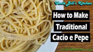 How to Make Traditional Cacio E Pepe  Vincenzos Plate Recipe [upl. by Sulecram367]