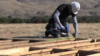 OSB Subfloor Installation Video [upl. by Nosrak704]