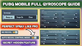 PUBG MOBILE GYROSCOPE SENSITIVITY FULL GUIDE IN HINDI  HOW TO USE GYROSCOPE IN PUBG [upl. by Cordova]