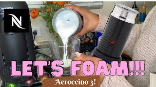 How To Foam Milk With Aeroccino 3 Make Coffee With Foam Tips amp Tricks  Easy Foamed Latte Recipe [upl. by Sparkie]