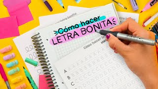 CÓMO TENER LETRA BONITA RÁPIDO  Haz Apuntes Bonitos ✄ Craftingeek [upl. by Kall]