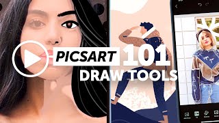 Picsart 101 Draw Tool [upl. by Caria]