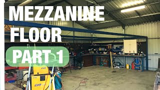 HUGE Mezzanine Floor Build Part 1 [upl. by Luapnhoj]