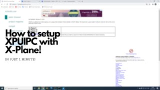 How to setup XPUIPC with XPlane in just 1 minute [upl. by Trellas]