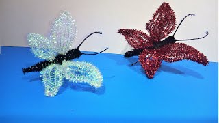 Como hacer una mariposa con limpiapipas fácilmake butterfly pipe cleaners [upl. by Drusilla764]