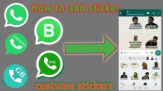 How to add sticker on FM whatsapp [upl. by Adiaz]