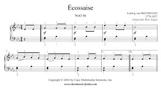 Beethoven  Écossaise in E flat Major WoO 86 [upl. by Gersham329]