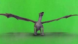 GREEN SCREEN FOOTAGE DRAGON ANIMATION FIRE [upl. by Neelloc80]