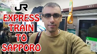 How to Take the JR Express Train from New Chitose Airport to Sapporo  Japan Vlog [upl. by Ogilvy471]