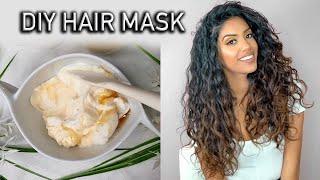 4 Ingredient Moisturizing amp Repairing Hair Mask for DryDamaged Hair  AribaPervaiz  Natural DIY [upl. by Adnarram530]