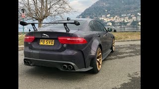 Jaguar XE SV Project 8 1000ml trip to Modena via German Autobahn [upl. by Ycniuqal]