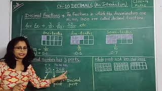 Class 4 Maths Chapter 10 Decimals An Introduction  Explanation  PartI [upl. by Cox]