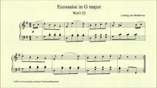 Beethoven Ecossaise in G major WoO 23 [upl. by Benildis]